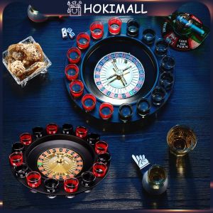 16 Shot Roulette Minum Permainan Pesta Roulette Wheel Untuk Permainan Minum