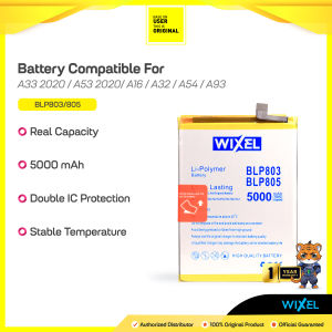 WIXEL Baterai Realme 8 5G / 7i / V3 / C17 BLP803 Double Power Real Capacity Batre Batrai Battery Original Ori BLP 803 HP Handphone Dual
