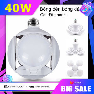Đèn Led 40W 4 Cánh Football UFO Lamp - Đuôi E27 - Siêu Sáng - Tiết kiệm điện- Bảo Hành 1 Năm