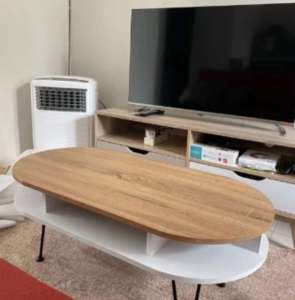 Meja Lipat Aesthetic – Meja Tamu / Kamar Minimalis Portable & Stylish untuk Ruang Sempit