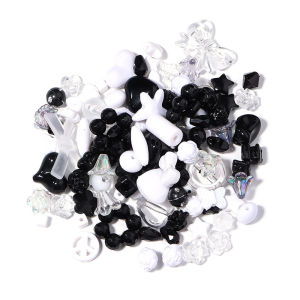 Set 30gr Hạt Cườm Nhựa Mix Ngẫu Nhiên Nhiều Màu Làm Phụ Kiện Trang Sức Handmade DIY