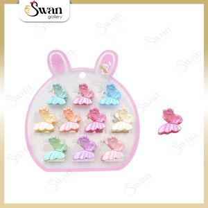 Jepit Poni Anak Warna-warni 10 PCS Cute Rainbow Hairclip Set Jepitan Rambut Mini Aksesoris Lucu