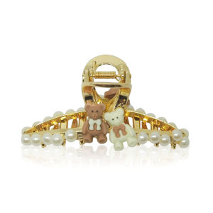 Bayar Di Tempat - Hair Clip Elegan / Jedai Korea Motif Mutiara / Jepitan Rambut Lucu
