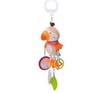 Baby Plush Crib Mobiles Cute Cartoon Animal Stuffed Wind Chime Toy Stroller Hanging Rattles Toys
