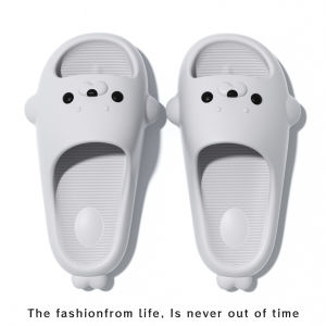 Free Shipping Slippers For All Seasons Home And Bathroom Use Thick-Soled Non-Slip Cute Little Seal Design Eva Material Suitable For Wearing Outdoors