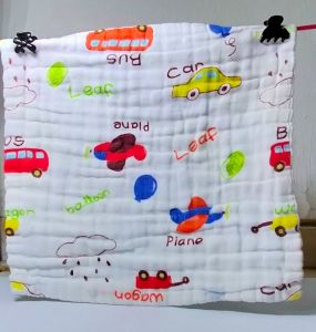 Six Layers Gauze Multi-Pattern Cartoon Baby And Children Handkerchief 30*30cm