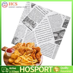【HCS】 500Pcs Deli Wrap Wax Paper Sheet 25x25cm Basket Liners Food Picnic Paper Sheets for Sandwich Burger Greaseproof Food