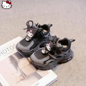 Christmas gifts Halloween New Girls Casual Shoes Sanrio Spring Autumn Kuromi Anime kids Cartoon Kawaii Soft soled Breathable comfort sweet Sports Shoes