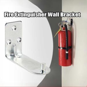 2/1PCS Fire Extinguisher Hook L-shaped Iron Bracket Steel Fire Extinguisher Wall Holder