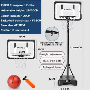 Portable outdoor durable lifting basketball stand indoor training basketball stand Suitable for Kids