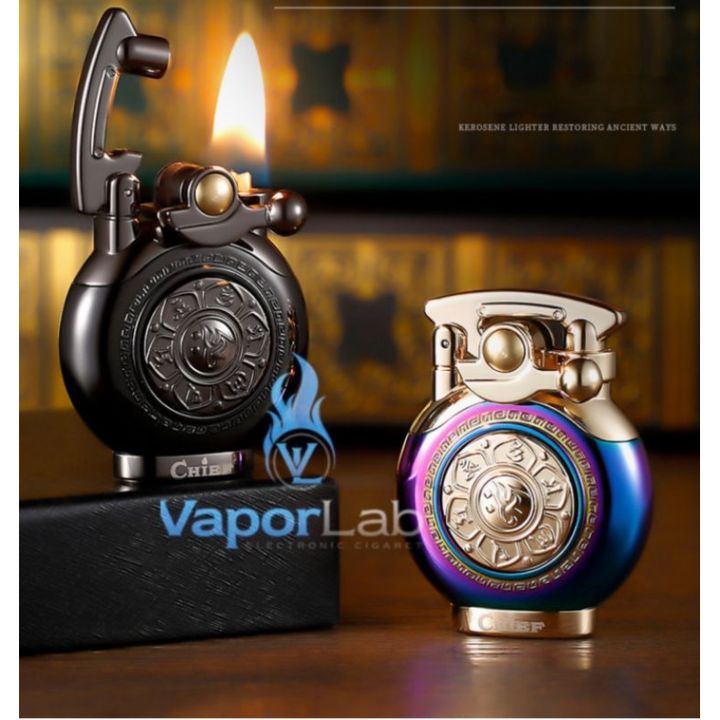 mancis korek api minyak vintage oil lighter chief elegant gift unik