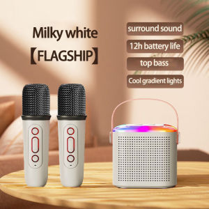 SG [READY STOCK] Speaker Portable Karaoke Wireless Bluetooth Speaker with Microphone Mini Bluetooth Karaoke Stereo Family Party KTV Equipment Audio Car/Outdoor/Home