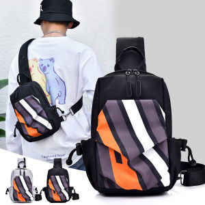Waterproof Men Sling Bag Pack Beg Sandang Lelaki Silang Mens Belt Bag Crossbody Shoulder Bags Casual Travel Motorcycles Chest Bag Beltbag Nylon Strip Style