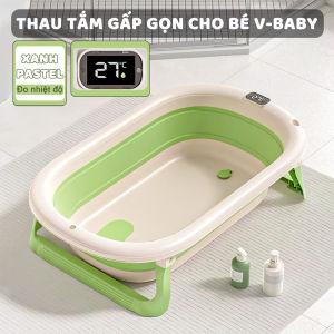 Thau Tắm Gấp Gọn Linh Hoạt Đa Năng Cho Bé V-Baby P01 - New 2024