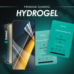 SOLEED - Poco Series Gaming Hydrogel Clear Matte | Anti Gores Xiaomi - Not Tempered Glass M & F & X F6 F5 F4 F3 X6 X6 X3 M6 M5 M4 Pro GT