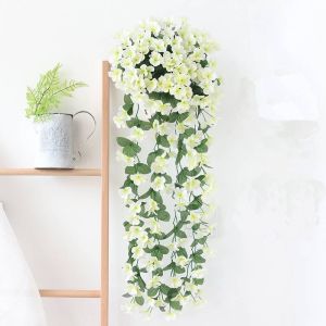 80cm Artificial Orchid Simulated Wisteria Vine Wall Hanging Home Garden Wall Wedding Decoration