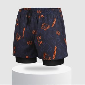 70-110kg กางเกงว่ายน้ำผู้ชาย ป้องกันความอับอาย แห้งเร็วหลวมชุดว่ายน้ำนักมวย กางเกงชาย 8802