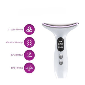 Thiết Bị Làm Đẹp Nâng Cơ Mặt Cổ Máy Mát Xa Làm Săn Chắc Da Bằng Liệu Pháp Photon Bằng Đèn LED EMS Giảm Hai Cằm Chống Nhăn Loại Bỏ