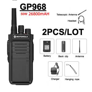 【Buy 1 Get 1 Free】Motorola Walkie Talkie GP968 10KM Long-Range Micro-USB Charging