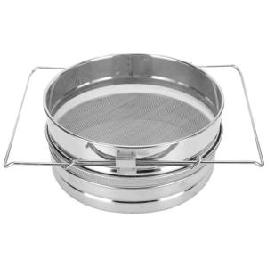 Grade 304 Stainless Steel Honeys Strainer Double Layer Design Suitable For Efficient Waxes Removal And Purification