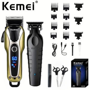 Kemei KM-1990 แบตเตอเลี่ยนตัดผม ปัตตาเลี่ยนตัดผม แบตเตอเลี่ยนตัดผมไร้สาย ตัดผมชา