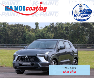 Sơn Xịt Xóa Vết Xước Cho Xe MITSUBISHI XFORCE Màu XÁM ĐẬM Code U28 - GREY Chính Hãng K-PAINT Chất Lượng Cao