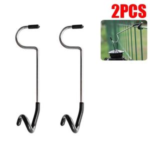 Stainless Steel Light Stand Holder Hooks Portable Tent Pole Lamp Hanger Hunting Fishing Lantern Hanger Camping Tool