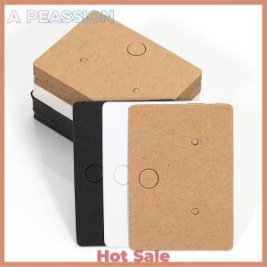 [A Peassion]💖[HOT SALE]🎈🎈 50pcs Round Cardboard Earring Display Cards Blank Kraft Paper Jewelry Hanging Tags For Earring Ear Studs Selling Packaging