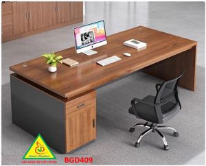 Bàn giám đốc gỗ MDF đơn giản  phong cách hiện đại BGD409 - NỘI THẤT LẮP RÁP VIENDONGADV