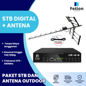 PAKET LENGKAP Set Top Box Finito + Antena Outdoor GRATIS Kabel Antena STB TV Digital + Antena
