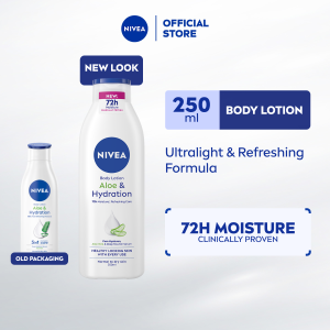 NIVEA Body Aloe & Hydration Lotion 400 ml / 250 ml / Twin Pack Body Care / Moisturizer / Skin Care / Hand Cream (Losen Badan)