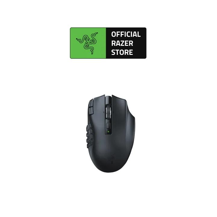 Razer Naga V2 HyperSpeed Ergonomic Wireless MMO Gaming Mouse | 19 Programmable Buttons | Focus Pro 30K Optical Sensor