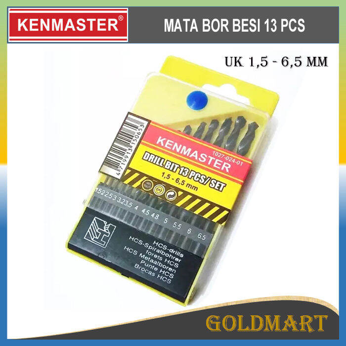 Mata Bor Besi Pcs Original Kenmaster Drill Bit Set Lazada Indonesia