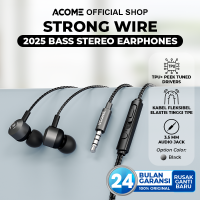 ACOME Wired In Ear Metal Earphone AW09 / Headset Strong Material Aluminium Material Speaker Membran HD 10mm Original - Garansi 2 Tahun