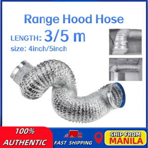 RCIUJEL 5 Meters*80/100/120/150/200mm Range Hood Exhaust Tube Flexible Aluminum Air Duct