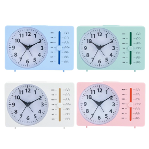 Analog Alarm ClockSilents None Ticking Small ClockTravel Alarm Clock Operated Bedside Clock for Bedroom Desk