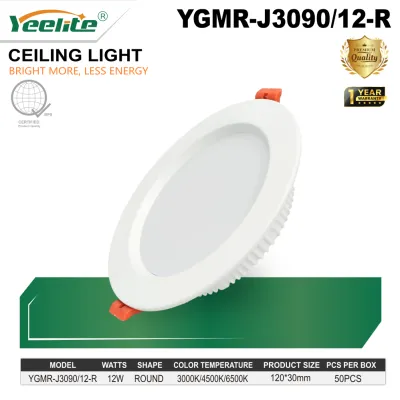 YEELITE Ultra Thin LED Ceiling Light Pin Light Panel Lights 3 TONE Selectable 9W/12W/15W/24W LED Recessed Downlight for Living room Bedroom Bathroom Office Protect your eyes without harming them Panel LED 3 Way Blue+White Double Color Led Panel Light