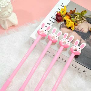 Pulpen gel Donat Kelinci Super CUTE Lucu Ready 4 Variant Warna Tinta Hitam / Pen Donut Rabbit Imut Unik Favorit Anak Best Seller Perlengkapan Sekolah Kekinian Harga Murah Bisa Grosir dan COD