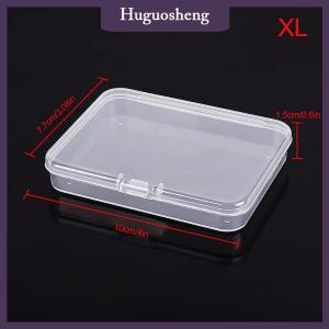 [huguosheng] กล่องใสสี่เหลี่ยมกล่องเก็บของทนทานกล่องพลาสติกกล่องเก็บของกันฝุ่นอเนกประสงค์กันน้ำ