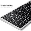 Satechi Slim X1 bàn phím phát sáng Bluetooth đa cặp (Bạc) (1 vùng) (tương thích với iMac, macbook, iPad và các thiết bị Mac khác kể từ 2012). 