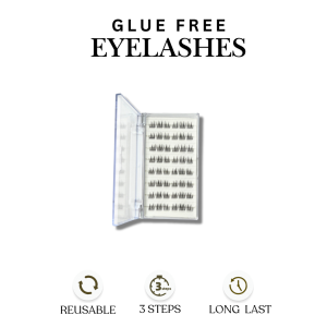 EYESCO Glue-Free Eyelash【Readystock🇲🇾Contact lens】48 cluster per box｜1 month used｜Suitable for sensitive eyes｜Suitable for travel