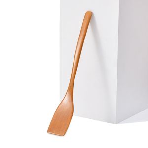 MUMU Tay cầm dài Xẻng gỗ Cấu trúc chắc chắn. Mini Xẻng nướng  Bề  nhẵn mịn. Xẻng nấu ăn Chảo chống dính