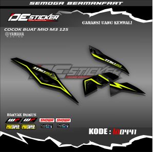 Striping Sticker Variasi Motor Mio M3 Mio Z Mio 125 Design Simpel Keren Kode LA0441
