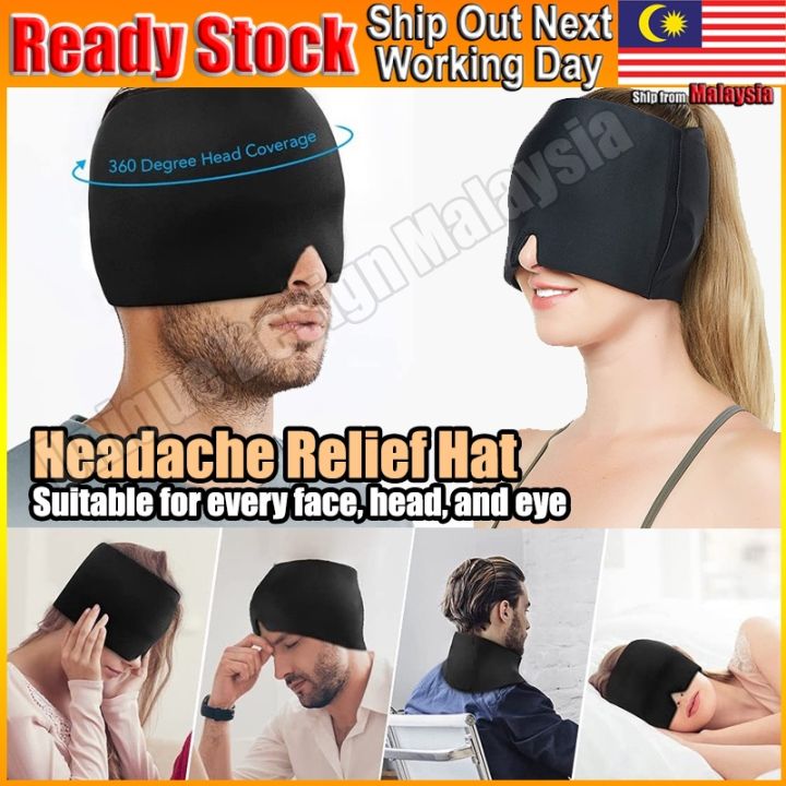 Migraine Ice Head Wrap Headache Relief Hat Cooling Migraine Cap