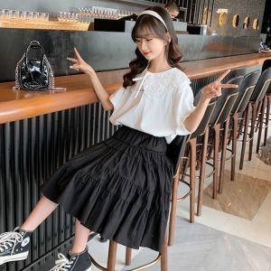 Bộ Áo Thun Chân Váy Thời Trang Mùa Hè Cao Cấp 2022 Cho Bé 3-5-8-10-12-13-15 Tuổi096