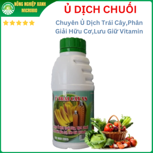 Men Vi Sinh Ủ Dịch Chuối - Đẩy Nhanh Hoai Mục Làm Phân Bón Hiệu Quả - Chai 500ml