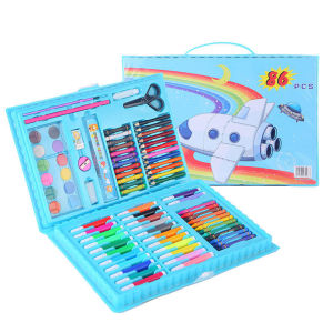 Kids Art Coloring Drawing Set 86/150/208pcs with Crayons Color Pencils / Set Melukis & Mewarna Kanak-Kanak Hadiah