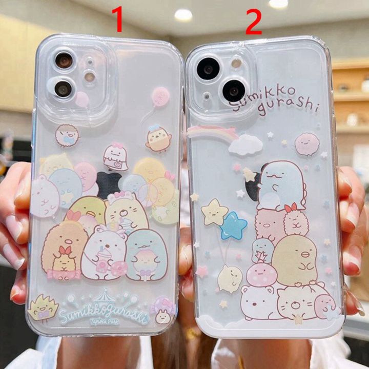 Lovely Cartoon Sumikko Gurashi Shockproof Phone Case for iPhone