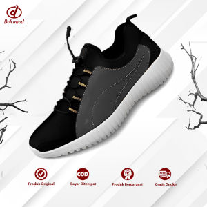 DOLCIMOD - Sepatu Sneakers Pria Kekinian Import Casual Terbaru Kasual Snakers Cewek Gaul Kets Oldschool Hangout Sport Olahraga Running Korean Style Imitasi Caeter Neacal