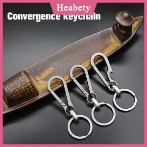 Heabety Titan khóa EDC Công Cụ Ngoài Trời hợp kim titan Keychain tiranium khóa vòng chìa khóa phụ kiện xe hơi Keychain Mặt dây chuyền quà tặng cho người đàn ông
